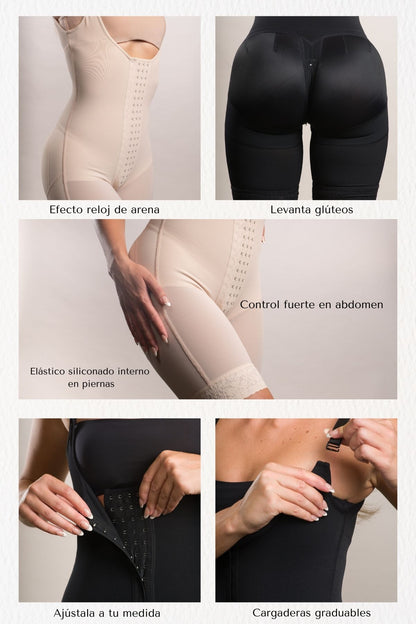 Faja Karen- Body Reductor con Control de Abdomen Extra Fuerte y Efecto Levanta Glúteos